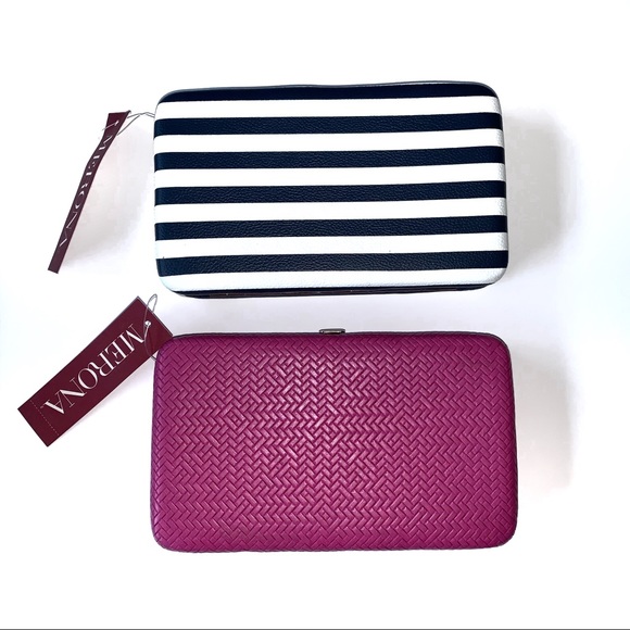 Merona Handbags - Two Merona Framed Wallets Pink Navy White